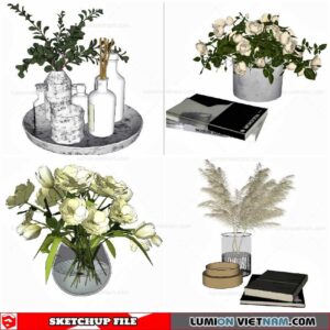 Flower Vase - Sketchup Models By Cuong Covua