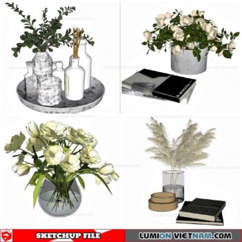 Flower Vase - Sketchup Models By Cuong Covua