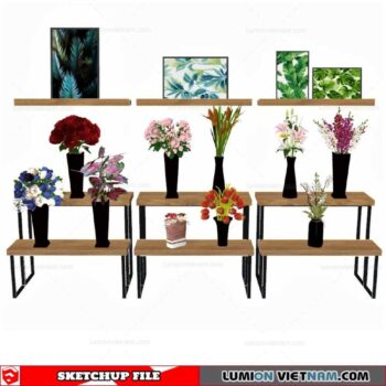 Flower Vase - Sketchup Models By Cuong Covua