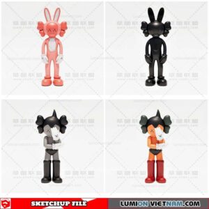 Kaws - Sketchup Models By Cuong covua