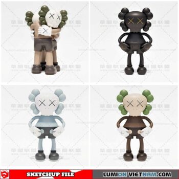 Kaws - Sketchup Models By Cuong covua