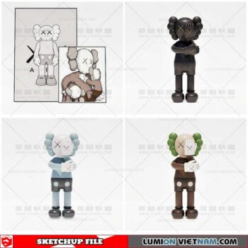 Kaws - Sketchup Models By Cuong covua