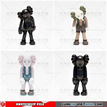 Kaws - Sketchup Models By Cuong covua
