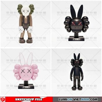 Kaws - Sketchup Models By Cuong covua