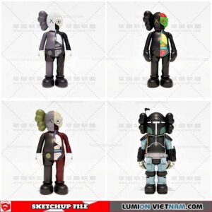 Kaws - Sketchup Models By Cuong covua