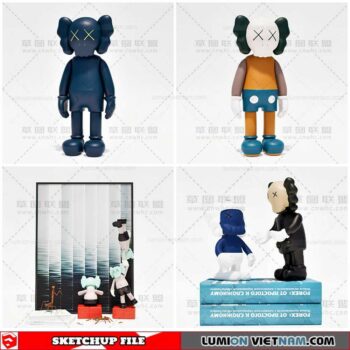 Kaws - Sketchup Models By Cuong covua