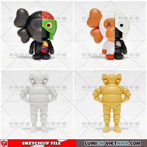Kaws - Sketchup Models By Cuong covua