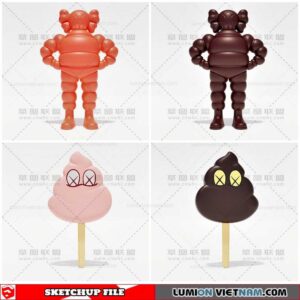 Kaws - Sketchup Models By Cuong covua