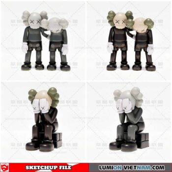 Kaws - Sketchup Models By Cuong covua