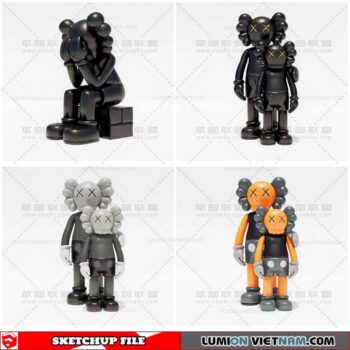 Kaws - Sketchup Models By Cuong covua