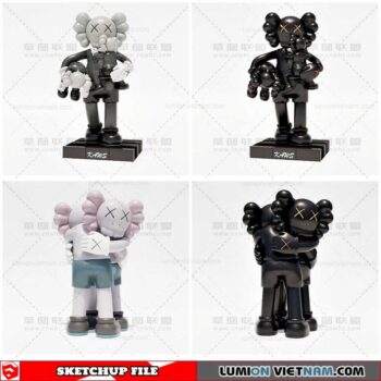Kaws - Sketchup Models By Cuong covua