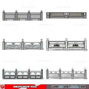 Balustrade - Sketchup Model By Cuong Covua
