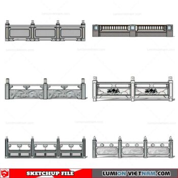 Balustrade - Sketchup Model By Cuong Covua