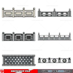 Balustrade - Sketchup Model By Cuong Covua