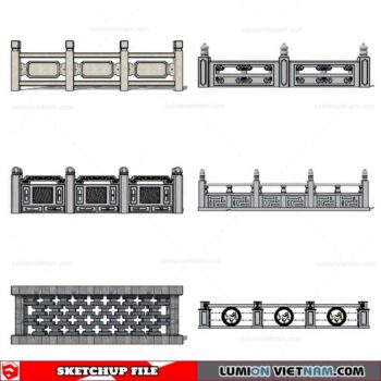 Balustrade - Sketchup Model By Cuong Covua