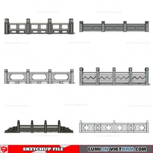 Balustrade - Sketchup Model By Cuong Covua
