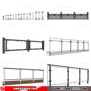 Balustrade - Sketchup Model By Cuong Covua