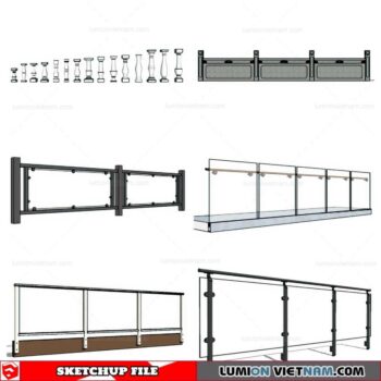 Balustrade - Sketchup Model By Cuong Covua