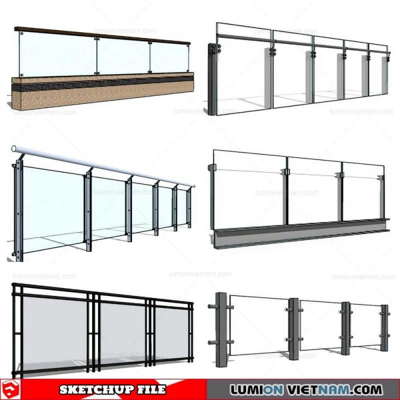 Balustrade - Sketchup Model By Cuong Covua