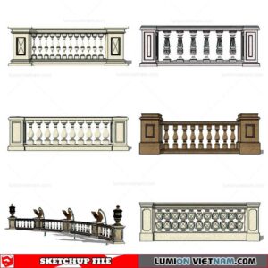 Balustrade - Sketchup Model By Cuong Covua