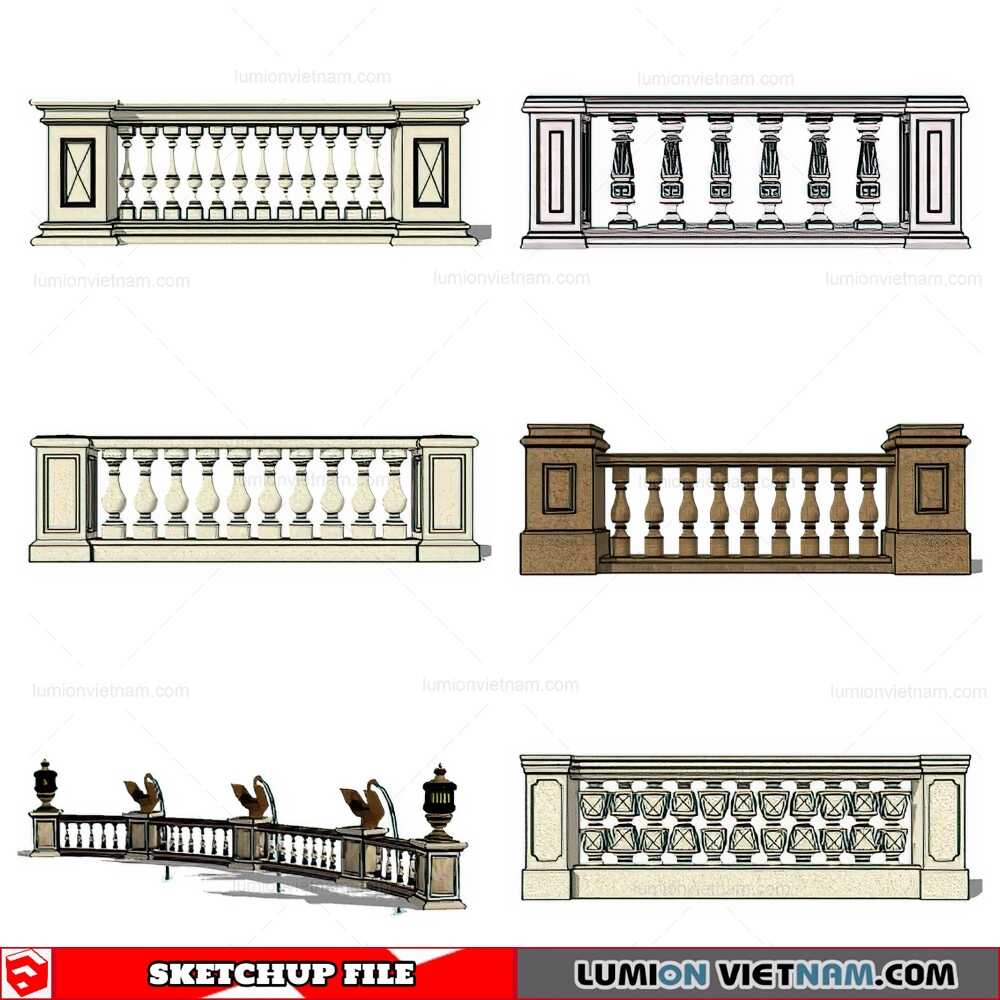 170921-Balustrade-(21)-Sketchup-Models