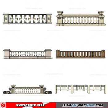 Balustrade - Sketchup Model By Cuong Covua