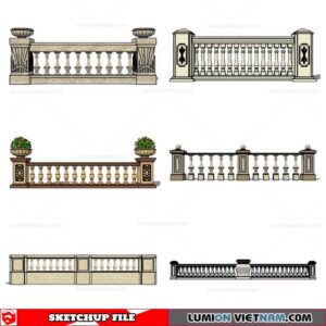 Balustrade - Sketchup Model By Cuong Covua