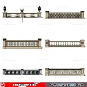 Balustrade - Sketchup Model By Cuong Covua