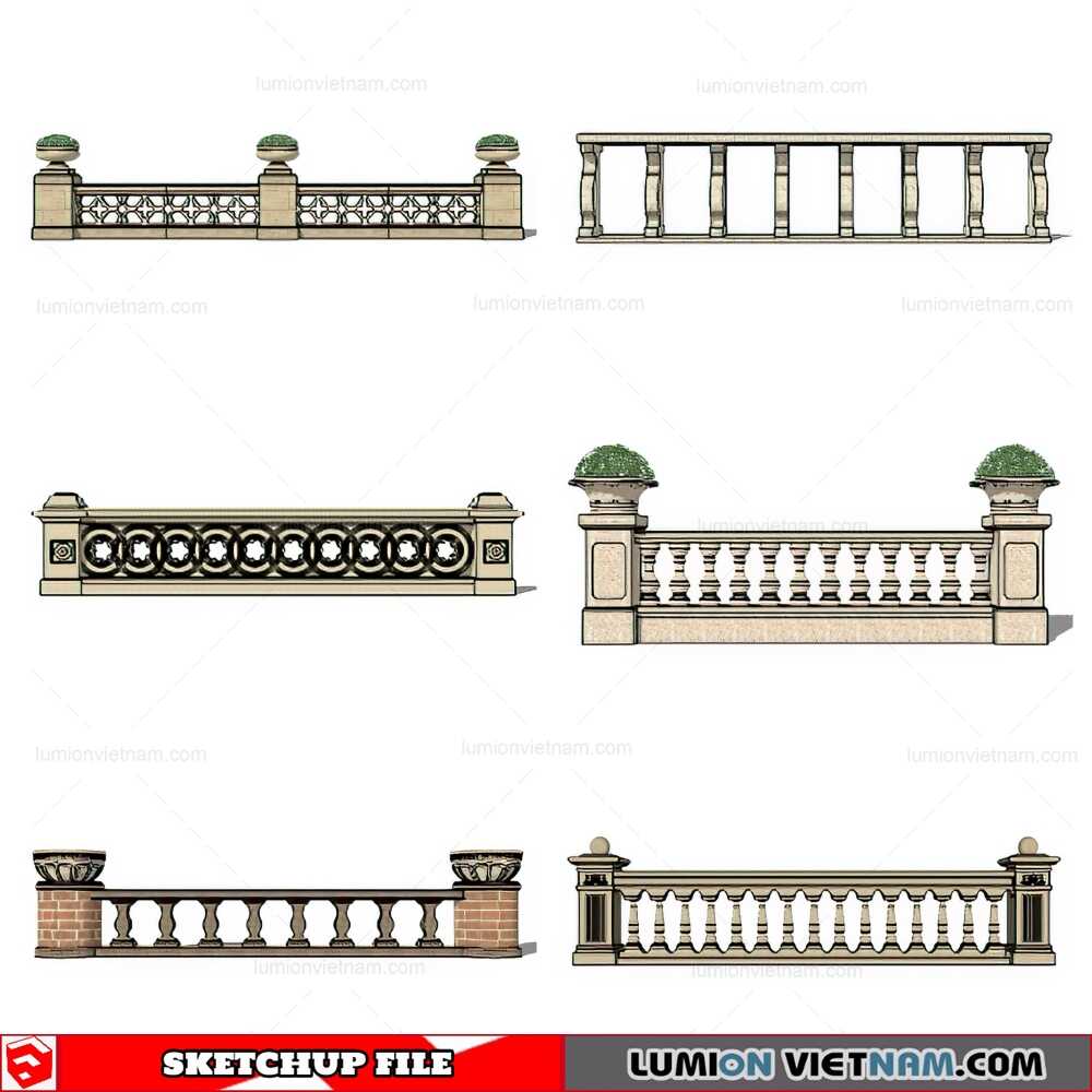 170921-Balustrade-(26)-Sketchup-Models