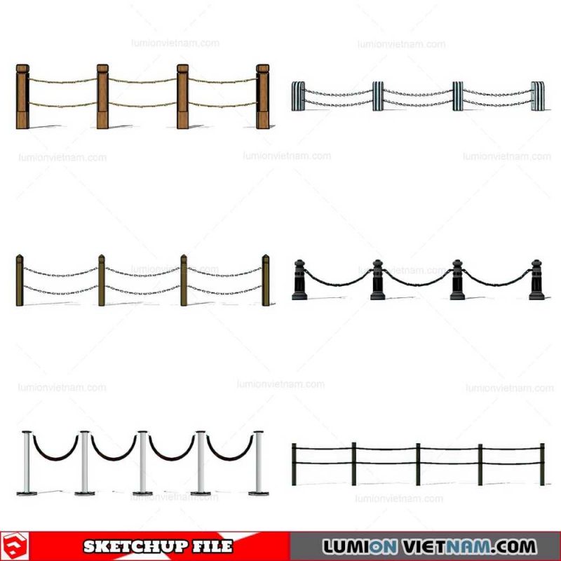Balustrade - Sketchup Model By Cuong Covua