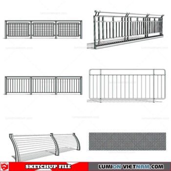 Balustrade - Sketchup Model By Cuong Covua