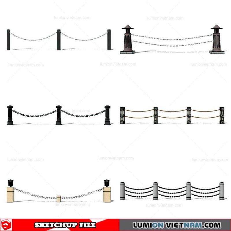 Balustrade - Sketchup Model By Cuong Covua
