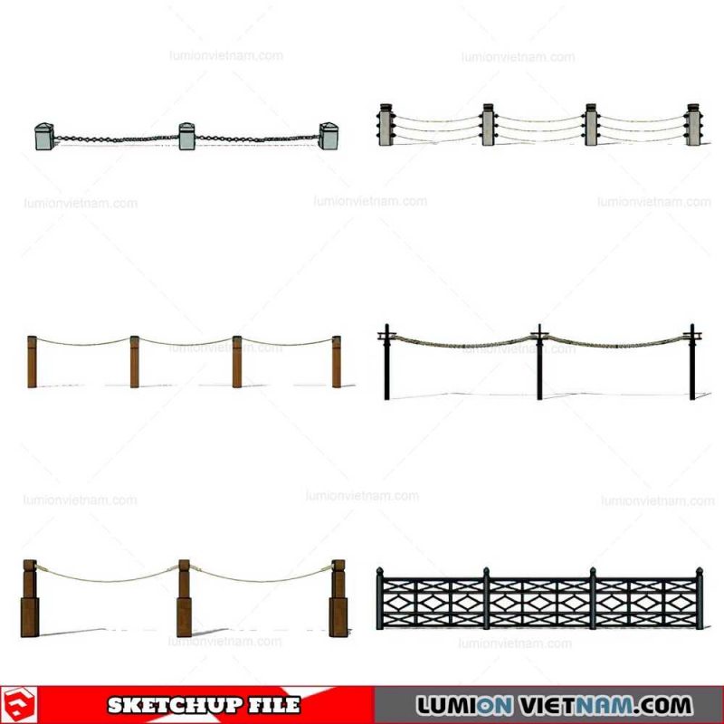 Balustrade - Sketchup Model By Cuong Covua
