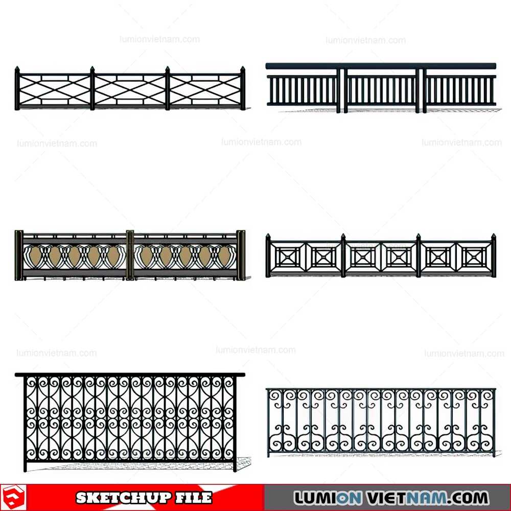 170921-Balustrade-(33)-Sketchup-Models