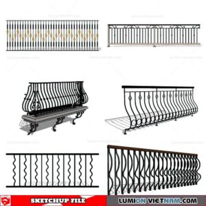 Balustrade - Sketchup Model By Cuong Covua
