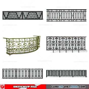 Balustrade - Sketchup Model By Cuong Covua