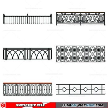 Balustrade - Sketchup Model By Cuong Covua
