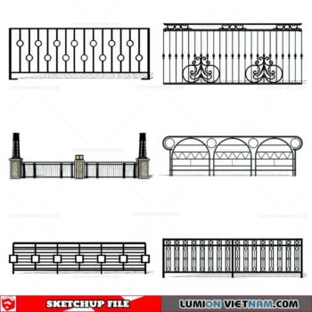 Balustrade - Sketchup Model By Cuong Covua