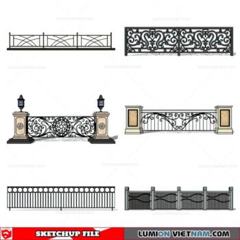 Balustrade - Sketchup Model By Cuong Covua