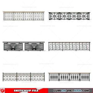 Balustrade - Sketchup Model By Cuong Covua