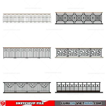 Balustrade - Sketchup Model By Cuong Covua