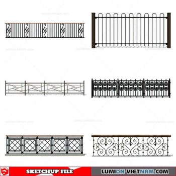 Balustrade - Sketchup Model By Cuong Covua