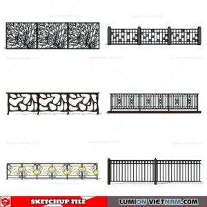 Balustrade - Sketchup Model By Cuong Covua