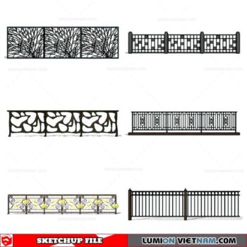 Balustrade - Sketchup Model By Cuong Covua