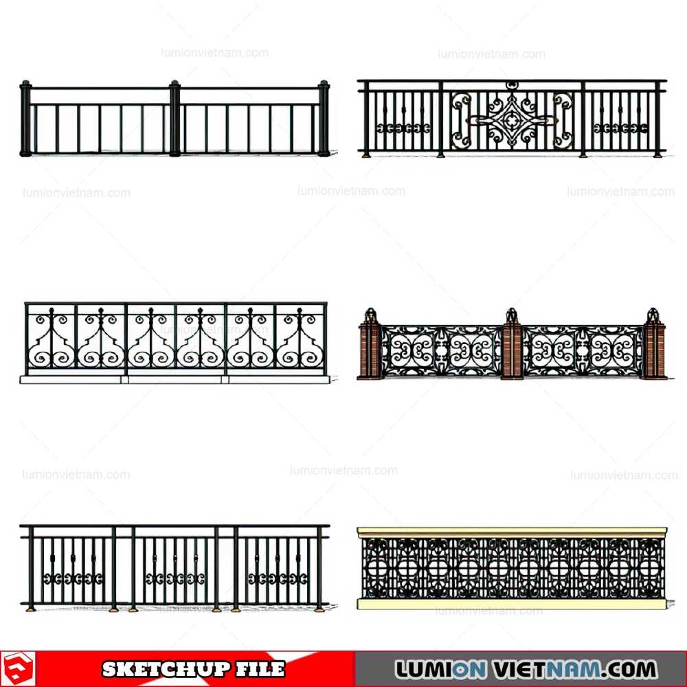 170921-Balustrade-(44)-Sketchup-Models
