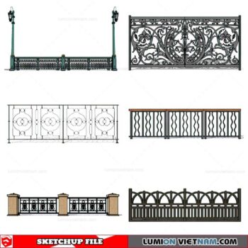 Balustrade - Sketchup Model By Cuong Covua