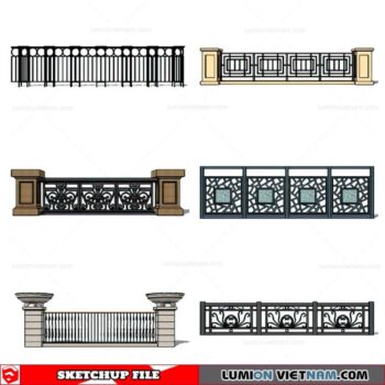 Balustrade - Sketchup Model By Cuong Covua