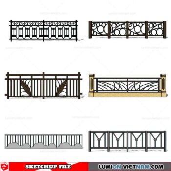 Balustrade - Sketchup Model By Cuong Covua