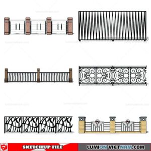 Balustrade - Sketchup Model By Cuong Covua