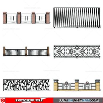 Balustrade - Sketchup Model By Cuong Covua